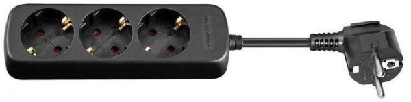 Priza Schuko cu 3 cai 3M Negru Fara Intrerupator ON/OFF cu protectie pentru copii 