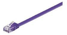 U/UTP CAT6 2M Purple Flat Unshielded Network Cable PVC 4x2xAWG 32/7 CU 