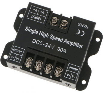 Amplificator elSales ELS-APB pentru banda LED monocrom 5-24V 30 A negru 