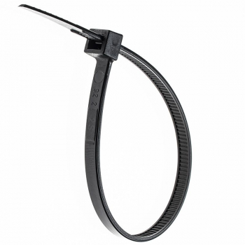 Colier din plastic pentru prindere elSales ELS-CDP latime 9 mm lungime 120 cm set 10 bucati negru 