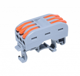 Conector de Sina elSales ELS-PCT-223 Cap Dublu 3 Poli Tensiune 600 V Curent 32 A Gri 