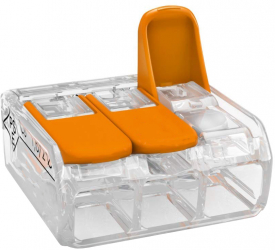 Conector rapid de legatura pentru 3 fire elSales ELS-CRN3 portocaliu 
