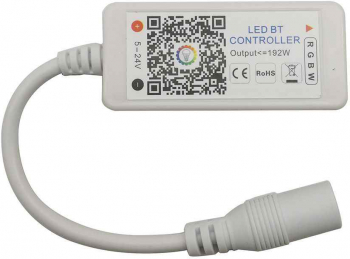 Mini controller cu Bluetooth pentru benzi LED RGBW elSales ELS-CBTL 5-24 V putere maxima 192 W alb 