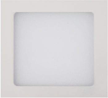Panou LED de tip Spot Incastrabil 12 W A 6500K Patrat Lumina alba 