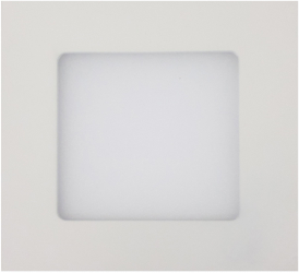 Panou LED de tip Spot Incastrabil 6 W A 6500K Patrat Lumina alba 