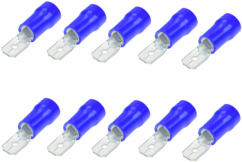 Set 10 bucati papuci electrici 6.3 mm tata elSales ELS-PET63 albastru 
