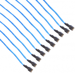 Set 10 papuci electrici mama 4.8 mm cu fir elSales ELS-PEM48 albastru 