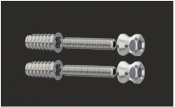 Suruburi Medos 2 bucati pe set diametru 10 mm pentru fixarea manerelor spatiale pe o singura parte pe usi din lemn 