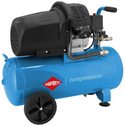 Compresor de aer profesional cu piston cu accesorii - Blue Series 2.2kW 392L/min 8 bari - Rezervor 50 Litri - AirPress-HL425/50-36888 