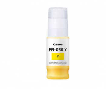 Cartus cerneala Canon PFI-050Y yellow capacitate 70ml pentru Canon TC-20 TC-20M. 