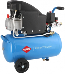 Compresor de aer profesional cu piston - Blue Series 1.1kW 150L/min 8 bari - Rezervor 24 Litri - AirPress-HL150/24-36744E 