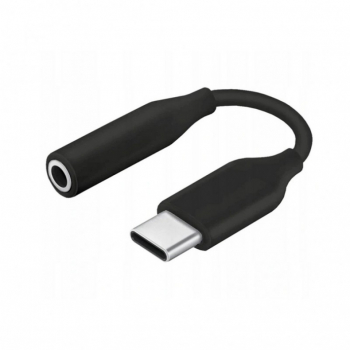 Adaptor audio premium cu conector Type-C si Jack 3.5mm in culoarea neagra 