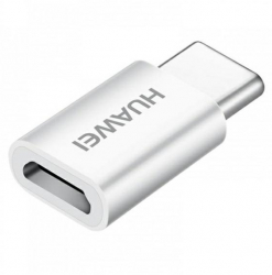 Adaptor Huawei Micro USB la Type-C aspect Alb-Argintiu 