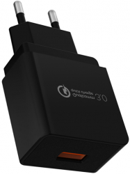 Adaptor / incarcator cu incarcare rapida USB 3.0 si certificare CE culoare neagra 