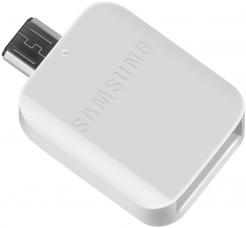 Adaptor Samsung OTG MicroUSB-USB Universal Bulk Alb - Solutie Practica pentru Transferul de Date