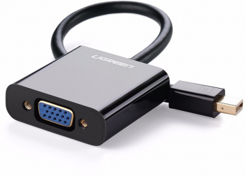 Adaptor video mini DP tata la VGA mama Thunderbolt 2 1080P Negru - pentru conectare rapida si usoara a dispozitivelor la monitoare VGA 