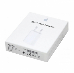 Adaptor/reincarcator Apple pentru priza ambalaj original culoare alba 