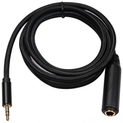 Cablu adaptor audio stereo de 6.35 mm Jack la 3.5 mm tata 3 metri Negru - Conectivitate versatila pentru amplificatoare chitare si piane