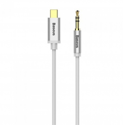 Cablu audio de inalta calitate Type-C to Jack 3.5 mm Alb 