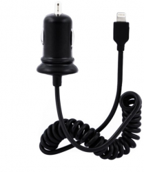 Cablu de incarcare auto rapida lungime 1.5 metri compatibil cu Apple in culoarea negru 