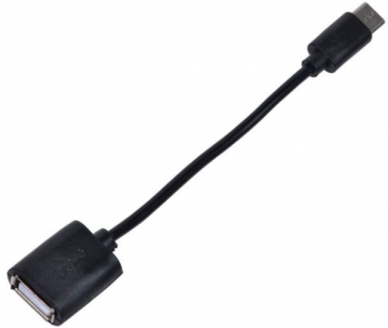 Cablu de transfer date OTG USB 2.0 la USB-C pentru stick cu o lungime de 13 cm culoare neagra 