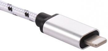 Cablu pentru transfer date OTG argintiu 15cm lungime USB mama la mufa compatibila Apple 