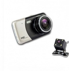 Camera Video Auto Dubla Techstar® T810 FullHD Cu Functia WDR si Ecran IPS 4inch 