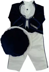 Costum elegant 4 piese pentru baieti Andreeatex CSS-5675-62 Bleumarin 