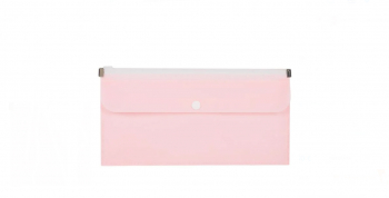 Cutie pentru masca faciala sau alte accesorii cu doua compartimente din plastic de dimensiune 16x13 cm de culoare roz 