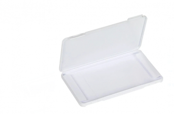 Cutie portabila pentru pastrarea si protejarea mastii faciale din plastic dimensiuni 19x11x1 cm culoare alba 