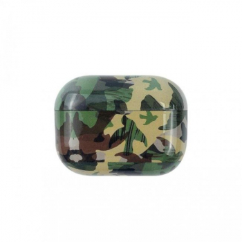 Husa de protectie in camuflaj din silicon pentru Apple AirPods Pro 
