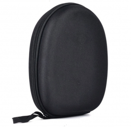 Husa rezistenta cu fermoar pentru casti wireless sau casti cu fir XL de culoare neagra 