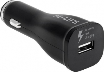 Incarcator auto cu 1 port USB Fast Charge 2.0 3A Negru - Eficienta maxima pentru incarcarea dispozitivelor tale 