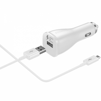 Kit incarcator auto original Samsung 1xUSB cu cablu de date Micro USB original Samsung inclus 
