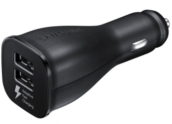 Priza auto cu incarcare rapida Samsung dual 2xUSB pachet vrac negru 