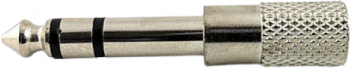 Adaptor RCA la Jack 6.3 mm din alama Premiun Argintiu 