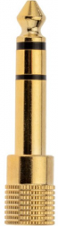 Adaptorul Mini Jack 3.5 mm la Jack 6.3 mm confectionat din alama gold bronze 