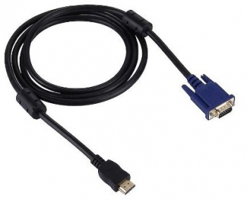 Cablu adaptator HDMI la VGA de 1.8 m pentru PC DVD si HDTV cu rezolutie 1024p culoare neagra 