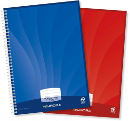 Caiet Cu Spirala A4 50 File - 90g/mp Coperti Carton Lucios Aurora Mano - Dictando 