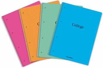 Caiet Cu Spirala A4 80 File - 70g/mp 4 Perf. Coperta Pp Aurora College - Matematica 
