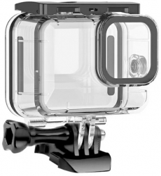 Carcasa impermeabila si cu ecran tactil pentru GoPro Hero 9 conceputa pentru scufundari de pana la 40 de metri Negru 