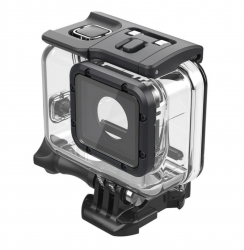 Carcasa submersibila cu ecran tactil pentru GoPro Hero 5/6/7 rezistenta la apa pana la 40 de metri disponibila in culorile negru-transparent 