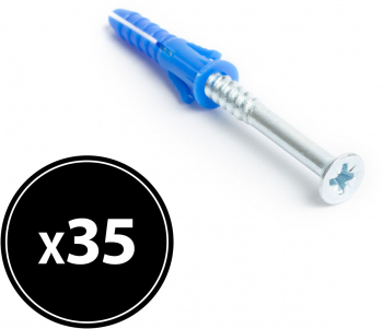 Cheita + surub - 6 x 30 mm - 35 buc / pachet 