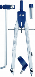 Compas Geometrie Metalic Rapid Ajustabil 4 Piese Alco 