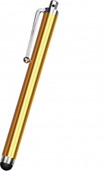 Creion Stylus Pen 11 cm- Eleganta si precizie pentru tableta telefon si laptop cu touch screen in culoarea Golden yellow 