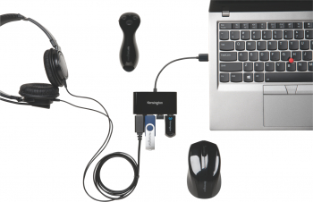 Hub Usb Kensington 4 Porturi Usb 2.0 Conexiune Usb 2.0 Negru 