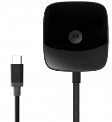 Incarcator pentru telefon cu cablu Type-C Motorola culoare neagra fast charge 3A lungime cablu 1m 