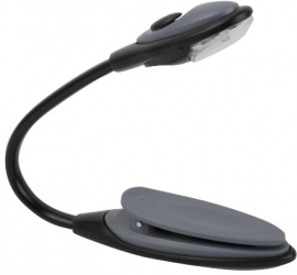 Lampa flexibila pentru citit lumina LED clema de fixare negru/gri 26 cm 