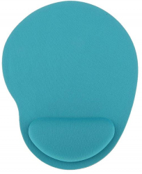 MousePad textil cu suport ergonomic pentru incheietura 2x 20x 23 cm Bleu 