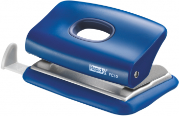 Perforator Plastic Rapid Fc10 10 Coli Cutie Albastru 